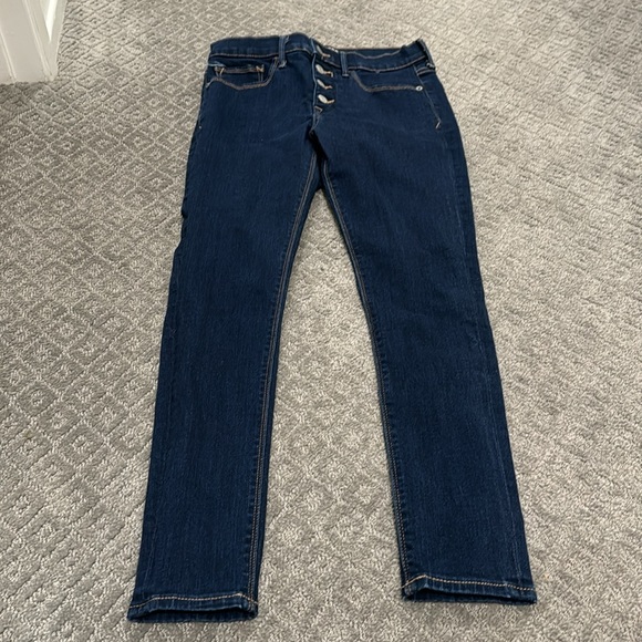 Express dark denim legging mid-rise - Picture 4 of 5